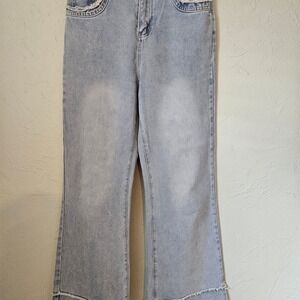 Asian' L Light Wash Low Rise Flared Bootcut Jeans